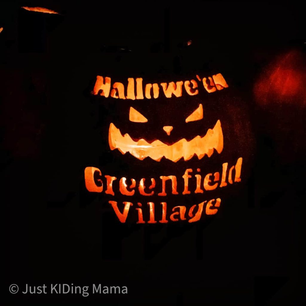 Pumpkin carved to say Hallowe'en Greenfield Village